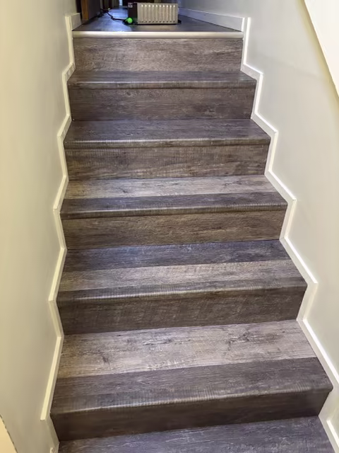 Custom flooring installation project on Kauai.