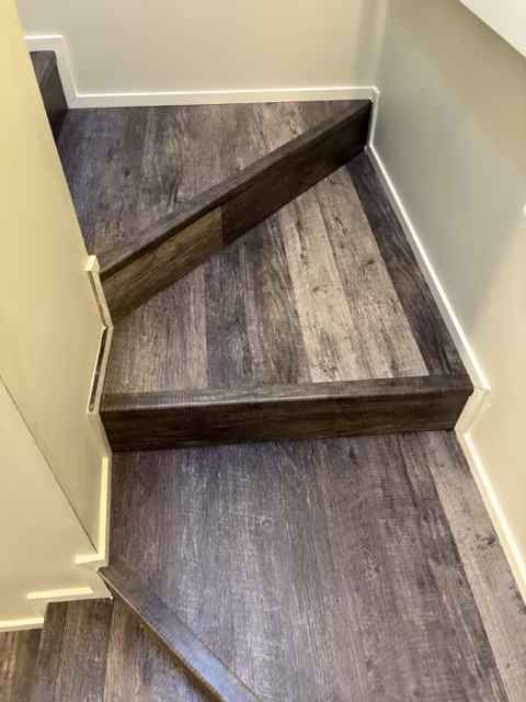 Custom flooring installation project on Kauai.