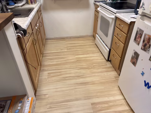 Custom flooring installation project on Kauai.