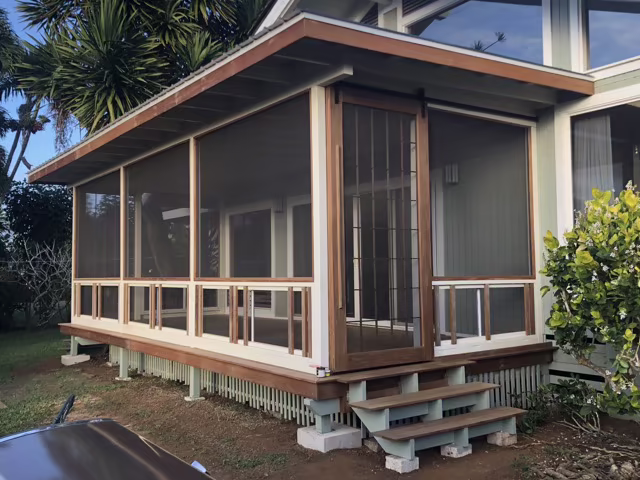 Stairs, decks, and railings craftsmanship project on Kauai.