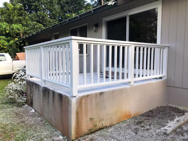 Stairs, decks, and railings craftsmanship project on Kauai.