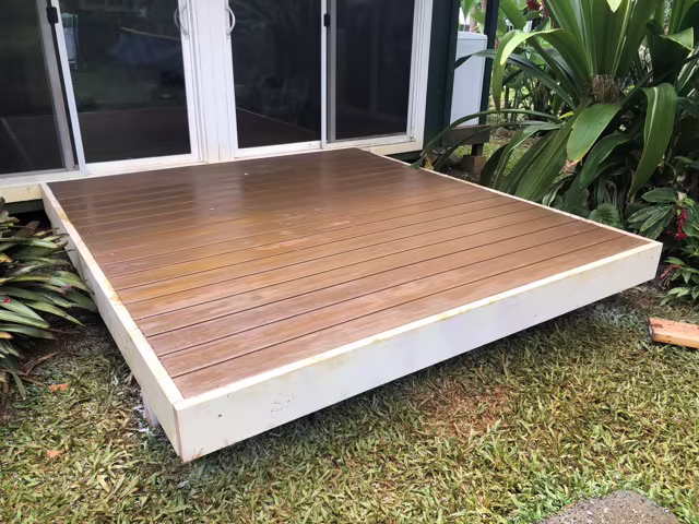 Stairs, decks, and railings craftsmanship project on Kauai.