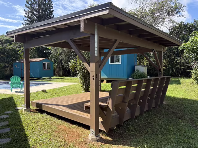 Stairs, decks, and railings craftsmanship project on Kauai.