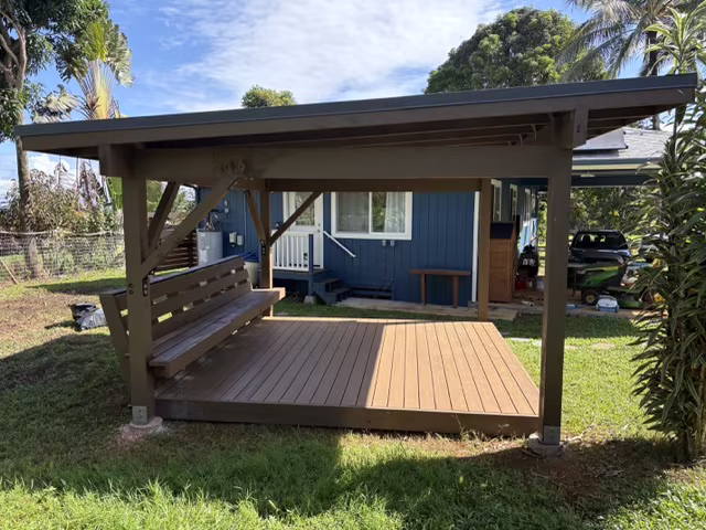 Stairs, decks, and railings craftsmanship project on Kauai.
