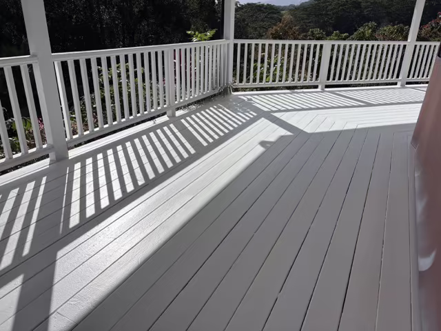 Stairs, decks, and railings craftsmanship project on Kauai.