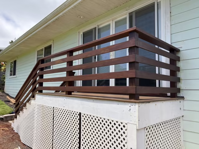 Stairs, decks, and railings craftsmanship project on Kauai.